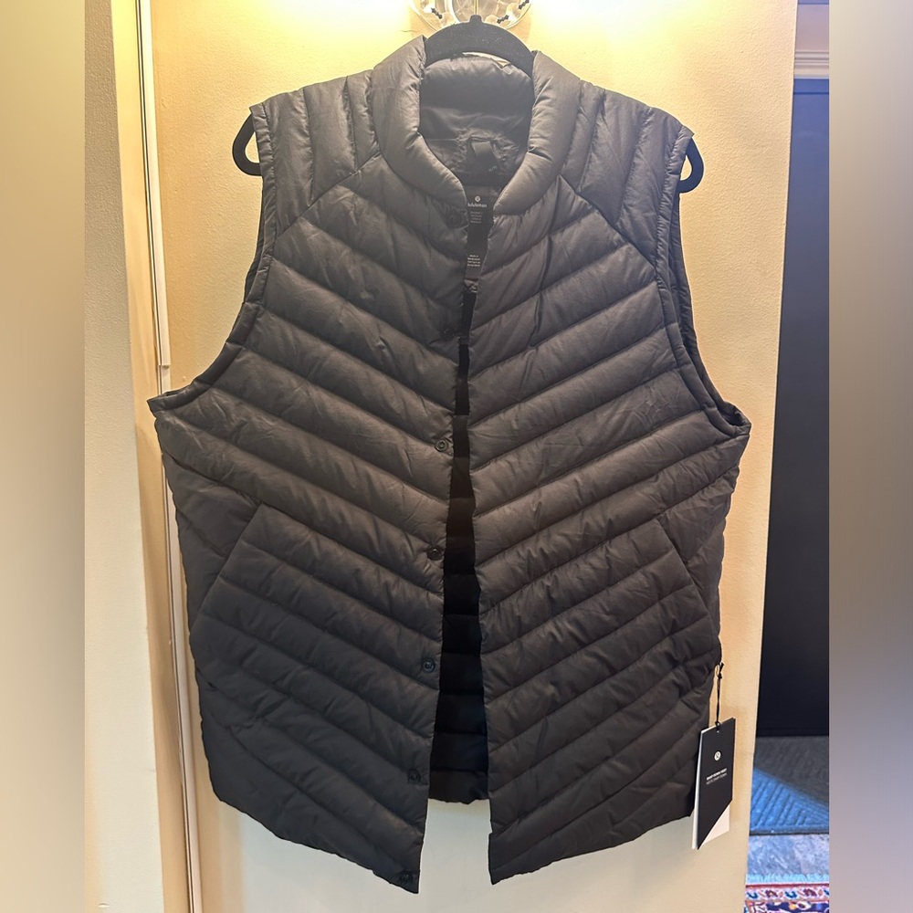 Lululemon Black Snap Down Vest Black